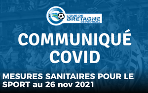 Saison 2021-22 : COVID - Decisions de novembre