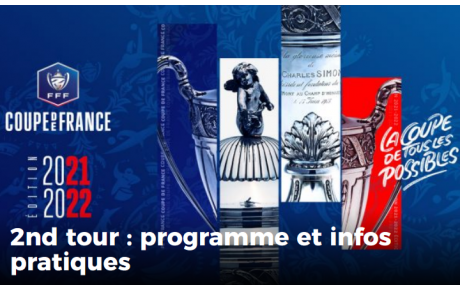 Tirage 2nd  tour de la Coupe de france 2021-22